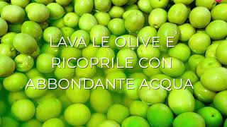 Ricetta Olive in salamoia fatte in casa [upl. by Ateekal]