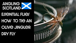 Fly tying tutorial  How to tie the DEADLY olive jingler [upl. by Bernardina804]