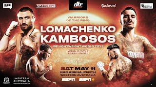 Vasiliy Lomachenko vs George Kambosos Kickoff Press Conference  SAT MAY 11 [upl. by Kassandra]