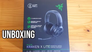 RAZER KRAKEN X LITE PS4PS5 Unboxing [upl. by Nilyac]