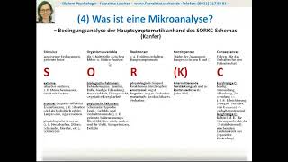 Die Verhaltensanalyse in der KVT Teil 02  Mikroanalyse und SORKC am Fallbeispiel [upl. by Grubman]