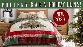 POTTERY BARN holiday decor DUPES 2023 [upl. by Aihsyt]