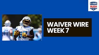 Waiver Wire Week 7 [upl. by Esilrahc]