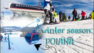 Ski poiana brasov winter  amazing view 🥶The best winter city  Top ski resort  By Light Cam [upl. by Shig529]