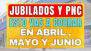 Esto VAS A COBAR en ABRIL  MAYO Y JUNIO CON LOS AUMENTOS POR DNU➡️ JUBILADOS PENSIONADOS PNC Y PUAM [upl. by Ylehsa]