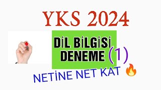 Dil bilgisi deneme quotYKS 2024quot yks2024 2024yks [upl. by Von215]