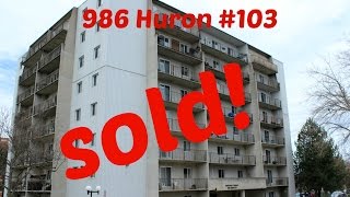 SOLD  London Ontario Real Estate 986 Huron Street 103 [upl. by Stronski]