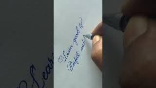 Learn calligraphic handwriting ❤️❤️😎😍 [upl. by Ahsircal]