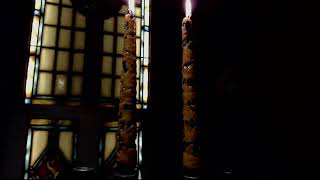 Random Candle Burning  Fall Leaves Tapers [upl. by Edwyna]