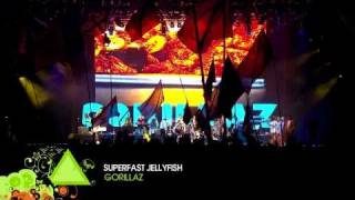 Gorillaz Live at Glastonbury HD  Superfast Jellyfish [upl. by Georgeanna]