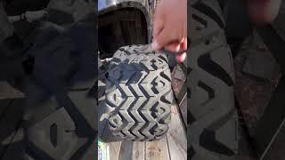 plucking sand burs from golf cart tires [upl. by Ardnoyek206]