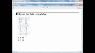 Entering data into Mathematica [upl. by Fitzpatrick]