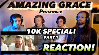 10K SUBS SPECIAL part 1 Pentatonix  Amazing Grace FIRST REACTION WHAT A SURPRISE [upl. by Anitsuga]