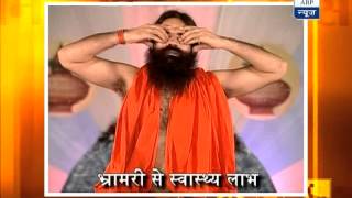 Baba Ramdevs Yog Yatra Pranayam to get cure from migraine pain [upl. by Kcirdek]