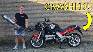 I BOUGHT A CRASHED BMW K1200RS TO REBUILT IT INTO A CUSTOM BIKE [upl. by Merwin394]