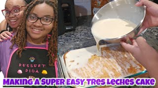 SUPER EASY Tres Leches Cake Recipe  Beginner Friendly Baking [upl. by Enal]