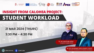 CDAE Webinar Insights from CALOHEA Project  Student Workload [upl. by Naynek375]