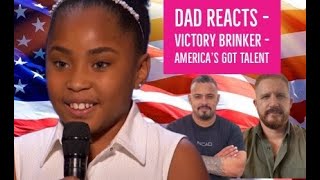 Victory Brinker  Golden Buzzer 9YearOld  Reaction [upl. by Gonyea]