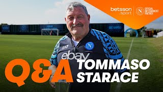 💙 SSC NAPOLI QampA CON TOMMASO STARACE Presented by BetssonSport [upl. by Adorl]