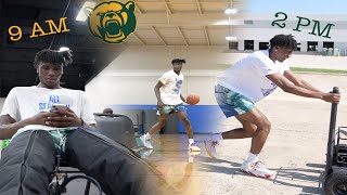 Day in the Life Baylor Basketballs Jakobe Walter [upl. by Collette325]