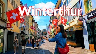 Winterthur Switzerland🇨🇭4K Walk through the old town of Winterthur4K Walking Winterthur [upl. by Nodla]