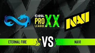 Eternal Fire vs NAVI  ESL Pro League Season 20  Grandfinal [upl. by Wilhide]