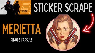 Merietta Sticker Scrape csgo [upl. by Dore]