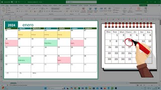 Crea un CALENDARIO de ACTIVIDADES en Excel AUTOMÁTICO📆 Sin Fórmulas [upl. by Auvil]