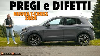 TUTTA la VERITÀ PREGI e DIFETTI nuova Volkswagen TCross 2024 [upl. by Atonsah]