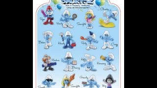 Smurfs 2 Happy Meal toys [upl. by Tomkiel]