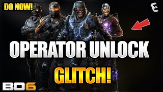 NEW OPERATOR UNLOCK GLITCH DO NOW VAULT EDITON OPERATOR UNLOCK GLITCH BO6 GLITCHES [upl. by Ferri335]