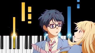 Hikaru Nara  Shigatsu wa Kimi no Uso  Piano Tutorial  Your Lie in April OP [upl. by Melantha]