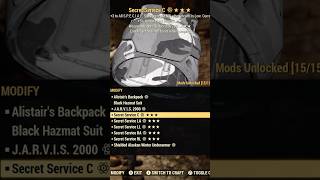 Fallout 76 Obtaining The Best Possible G Tier Secret Service Armor Set [upl. by Spencer328]