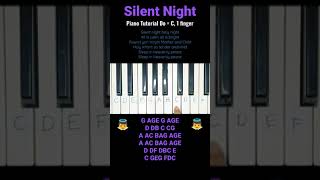 Silent Night Piano Tutorial shorts silentnight piano tutorial music song christmas jesus yt [upl. by Anayit286]