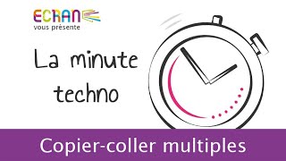 La minute techno  Copiercoller multiples [upl. by Temhem662]