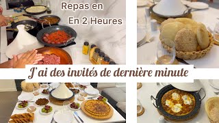 J’ai des invités de dernière minute  repas complet en 2 heures [upl. by Akire798]