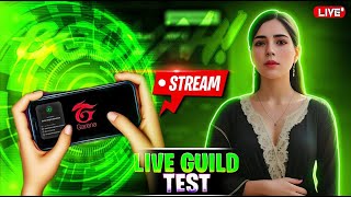 GUILD TEST LIVE  DIV YT WITH TEAM CODE livecustom freefire [upl. by Lucilla402]