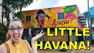 Walking Tour Little Havana CALLE OCHO MIAMI FLORIDA [upl. by Yi]