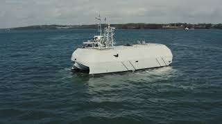 DRONES Episode 6 – Drones  Unmanned Surface Vehicle USV launching swarm of UAVs [upl. by Vernier]