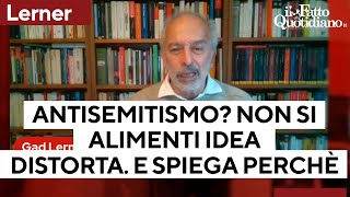 Lerner quotAntisemitismo si alimenta lidea del lebreo valga il doppio del palestinesequot [upl. by Eerok]