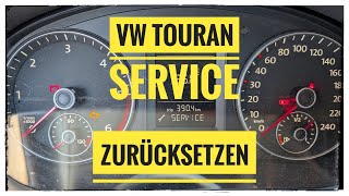 VW TOURAN Service zurücksetzen [upl. by Garnette]