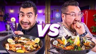 PAELLA Chef vs Normal Blind CookOff  Sorted Food [upl. by Coe99]