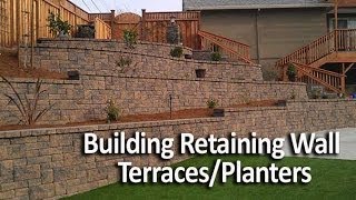 Building Terraced Retaining Walls or InWall Planters [upl. by Ahsi]