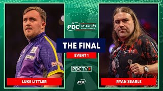 BEST PROTOUR FINAL EVER  Littler v Searle  Players Championship 1 Final [upl. by Nahgen]