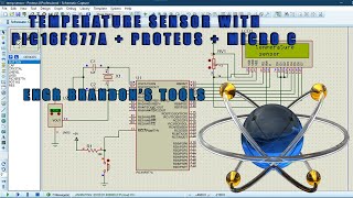 Temperature Sensing System with PIC16F877A Microcontroller and LM35 Sensor in Proteus [upl. by Egwin179]