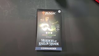 MTG Murders at Karlov Manor Deadly Disguise Commander Deck Unboxing [upl. by Barcot]