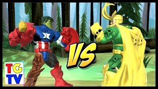 Marvel Super Hero Mashers Hulk vs Loki  Mix  Smash [upl. by Shull]