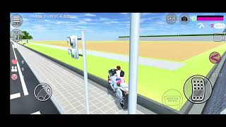 Mia and Yuita Steal Police Bike and Enjoy Risky Ride sakuraschoolsimulator [upl. by Fadas]