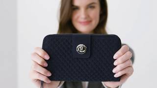 Quilted RFID Wallet Form and Function  Vera Bradley [upl. by Leffen302]