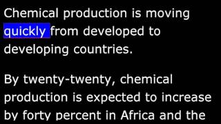 A UN Warning About Chemical Dangers VOA Special English Health Report [upl. by Nosreve]